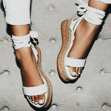 Load image into Gallery viewer, Gladiator Sandals Open Toe Heels Sandalias