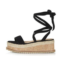 Load image into Gallery viewer, Gladiator Sandals Open Toe Heels Sandalias