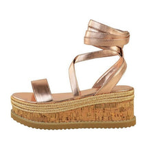 Load image into Gallery viewer, Gladiator Sandals Open Toe Heels Sandalias