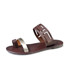 Load image into Gallery viewer, Summer Flip Flops Plus Size Flat Slippers Fashion Outside Shoes