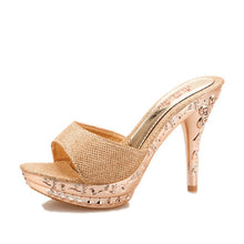Load image into Gallery viewer, Thin Heel Slippers Women Shoes